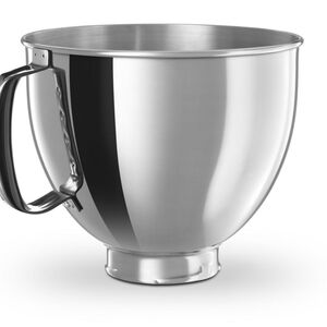 Kitchenaid 5-Qt. Tilt-Head Polished Stainless Steel Bowl with Comfortable Handle